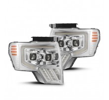 Фары Ford F150 09-14 светодиодные серии LUXX MKII цвет Chrome