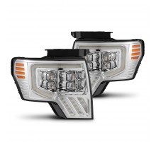 Фары Ford F150 09-14 светодиодные серии NOVA MKII цвет Chrome