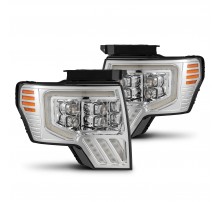 Фары Ford F150 09-14 светодиодные серии NOVA MKII цвет Chrome