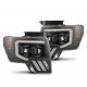 Фары Ford F150 09-14 линзованные галогенные серии MKII PRO цвет Black