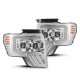 Фары Ford F150 09-14 линзованные галогенные серии MKII PRO цвет Chrome