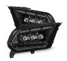 Светодиодные фары Ford Mustang 10-12 серия NOVA MK II цвет Alpha-Black