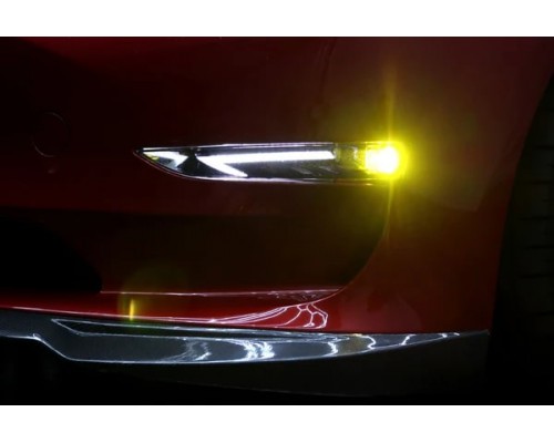 Противотуманные фары Tesla Model 3 2017-2023 и Model Y 2020-2024 двухцветные светодиодные Противотуманные фары Tesla Model 3 2017-2023 и Model Y 2020-2024 двухцветные светодиодные