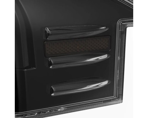 Задние фонари Tesla Model S 2012-2021 с желтым поворотником серии LUXX цвет Alpha-Black 