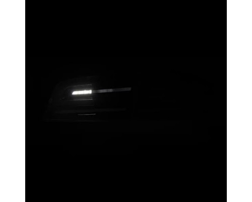 Задние фонари Tesla Model S 2012-2021 с желтым поворотником серии LUXX цвет Alpha-Black 