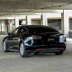 Задние фонари Tesla Model S 2012-2021 с желтым поворотником серии LUXX цвет Black Smoke