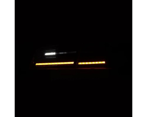 Задние фонари Tesla Model S 2012-2021 с желтым поворотником серии LUXX цвет Black Smoke Задние фонари Tesla Model S 2012-2021 с желтым поворотником серии LUXX цвет Black Smoke