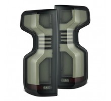 Задние фонари Chevrolet Silverado 1500 19-24 / Silverado 2500HD/3500HD 20-24 светодиодные с желтым поворотником серия  LUXX Black