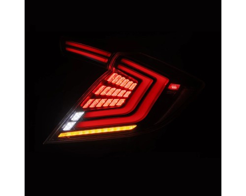 Задние фонари Honda Civic 2016-2021 светодиодные серии NOVA Prismatic цвет Alpha-Black Задние фонари Honda Civic 2016-2021 светодиодные серии NOVA Prismatic цвет Alpha-Black