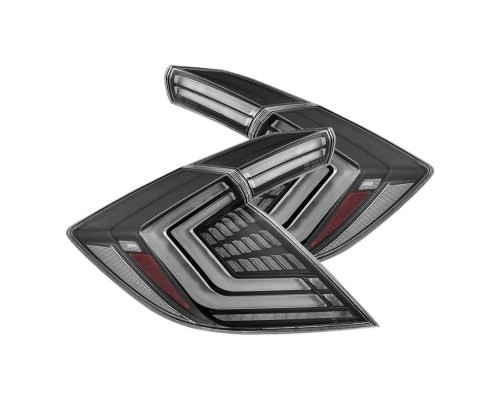 Задние фонари Honda Civic 2016-2021 светодиодные серии NOVA Prismatic цвет Alpha-Black Задние фонари Honda Civic 2016-2021 светодиодные серии NOVA Prismatic цвет Alpha-Black
