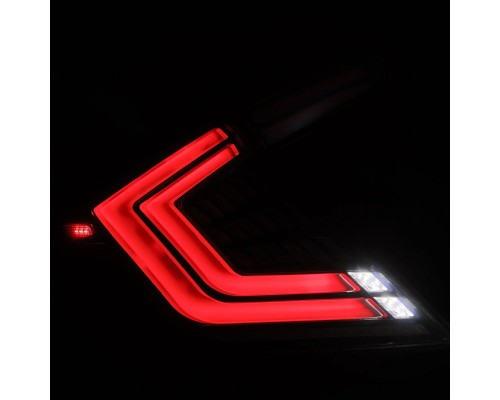 Задние фонари Honda Civic 2016-2021 светодиодные серии NOVA Prismatic цвет Black Smoke Задние фонари Honda Civic 2016-2021 светодиодные серии NOVA Prismatic цвет Black Smoke