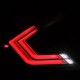 Задние фонари Honda Civic 2016-2021 светодиодные серии NOVA Prismatic цвет Black Smoke