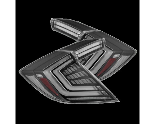 Задние фонари Honda Civic 2016-2021 светодиодные серии NOVA Prismatic цвет Black Задние фонари Honda Civic 2016-2021 светодиодные серии NOVA Prismatic цвет Black