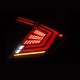 Задние фонари Honda Civic 2016-2021 светодиодные серии NOVA Prismatic цвет Black