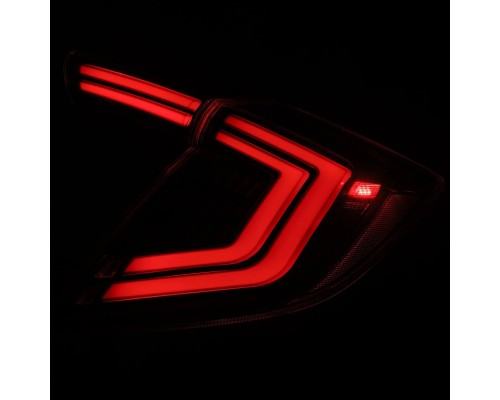 Задние фонари Honda Civic 2016-2021 светодиодные серии NOVA Prismatic цвет Black Задние фонари Honda Civic 2016-2021 светодиодные серии NOVA Prismatic цвет Black