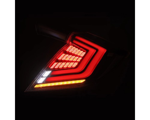 Задние фонари Honda Civic 2016-2021 светодиодные серии NOVA Prismatic цвет Black Задние фонари Honda Civic 2016-2021 светодиодные серии NOVA Prismatic цвет Black