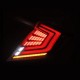 Задние фонари Honda Civic 2016-2021 светодиодные серии NOVA Prismatic цвет Black