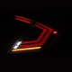 Задние фонари Honda Civic 2016-2021 светодиодные серии NOVA Prismatic цвет Black