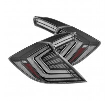 Задние фонари Honda Civic 16-21 светодиодные серии NOVA Prismatic цвет Black