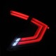 Задние фонари Honda Civic 2016-2021 светодиодные серии NOVA Prismatic цвет Clear