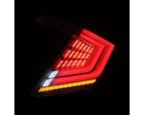 Задние фонари Honda Civic 2016-2021 светодиодные серии NOVA Prismatic цвет Clear Задние фонари Honda Civic 2016-2021 светодиодные серии NOVA Prismatic цвет Clear