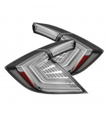 Задние фонари Honda Civic 16-21 светодиодные серии NOVA Prismatic цвет Clear 