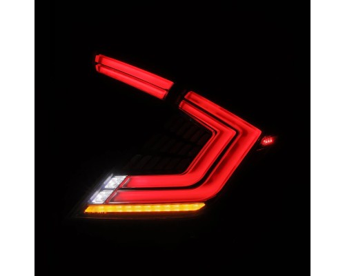 Задние фонари Honda Civic 2016-2021 светодиодные серии NOVA Prismatic цвет Clear Smoke Задние фонари Honda Civic 2016-2021 светодиодные серии NOVA Prismatic цвет Clear Smoke