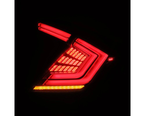 Задние фонари Honda Civic 2016-2021 светодиодные серии NOVA Prismatic цвет Clear Smoke Задние фонари Honda Civic 2016-2021 светодиодные серии NOVA Prismatic цвет Clear Smoke