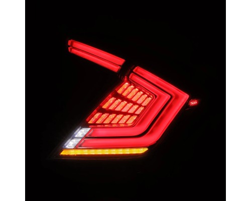 Задние фонари Honda Civic 2016-2021 светодиодные серии NOVA Prismatic цвет Clear Smoke Задние фонари Honda Civic 2016-2021 светодиодные серии NOVA Prismatic цвет Clear Smoke