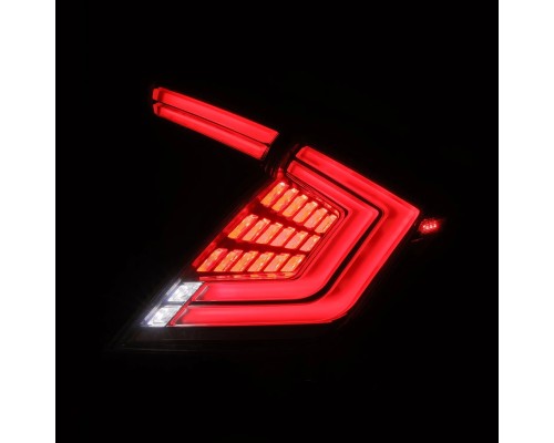 Задние фонари Honda Civic 2016-2021 светодиодные серии NOVA Prismatic цвет Clear Smoke Задние фонари Honda Civic 2016-2021 светодиодные серии NOVA Prismatic цвет Clear Smoke