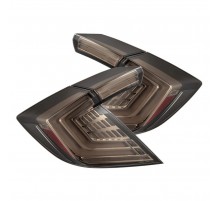 Задние фонари Honda Civic 16-21 светодиодные серии NOVA Prismatic цвет Clear Smoke