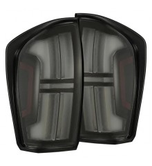 Задние фонари Toyota Tacoma 16-23 светодиодные с желтым поворотником серии NOVA Prismatic цвет Alpha-Black