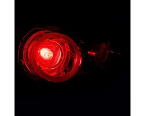 Задние фонари Nissan GT-R 2009-2025 с желтым поворотником серия NOVA цвет Red Clear