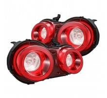Задние фонари Nissan GT-R 2009-2025 с желтым поворотником серия NOVA цвет Red Clear
