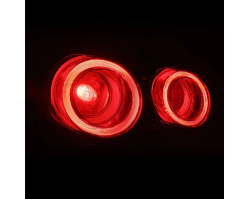 Задние фонари Nissan GT-R 2009-2025 с желтым поворотником серия NOVA цвет Light Smoke