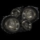 Задние фонари Nissan GT-R 2009-2025 с желтым поворотником серия NOVA цвет Light Smoke