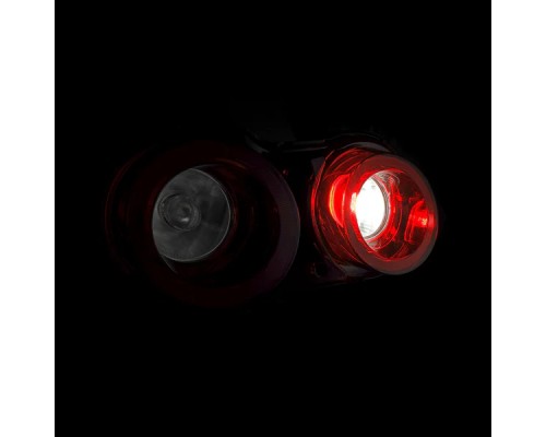 Задние фонари Nissan GT-R 2009-2025 с желтым поворотником серия NOVA цвет Red Smoke