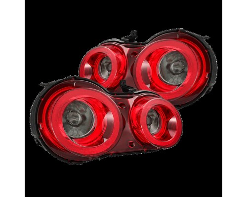 Задние фонари Nissan GT-R 2009-2025 с желтым поворотником серия NOVA цвет Red Smoke