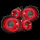 Задние фонари Nissan GT-R 2009-2025 с желтым поворотником серия NOVA цвет Red Smoke
