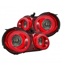 Задние фонари Nissan GT-R 2009-2025 с желтым поворотником серия NOVA цвет Red Smoke