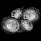 Задние фонари Nissan GT-R 2009-2025 с желтым поворотником серия NOVA цвет Clear