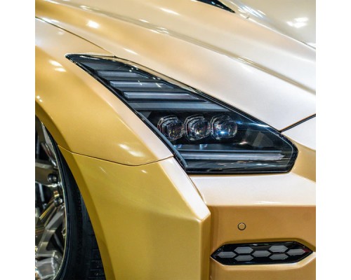 Фары Nissan GT-R 2009-2025 светодиодные серия NOVA цвет Back