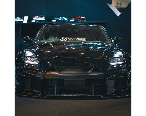 Фары Nissan GT-R 2009-2025 светодиодные серия NOVA цвет Back