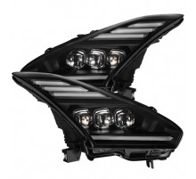 Фары Nissan GT-R 2009-2025 светодиодные серия NOVA цвет Back