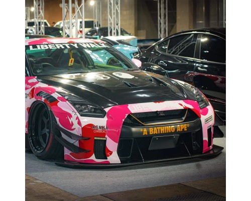 Фары Nissan GT-R 2009-2025 светодиодные серия NOVA цвет Alpha-Back
