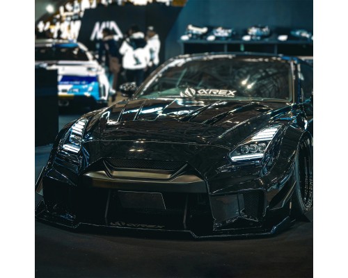 Фары Nissan GT-R 2009-2025 светодиодные серия NOVA цвет Alpha-Back