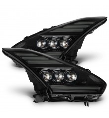 Фары Nissan GT-R 2009-2025 светодиодные серия NOVA цвет Alpha-Back