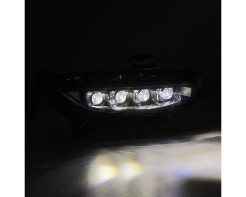 Фары Honda Civic 2016-2021 светодиодные серии Nova цвет Black Фары Honda Civic 2016-2021 светодиодные серии Nova цвет Black