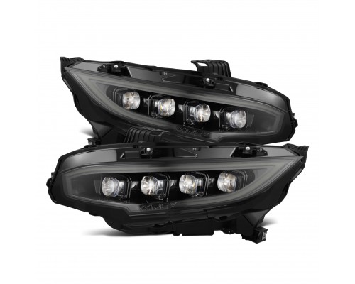 Фары Honda Civic 2016-2021 светодиодные серии Nova цвет Alpha-Black Фары Honda Civic 2016-2021 светодиодные серии Nova цвет Alpha-Black
