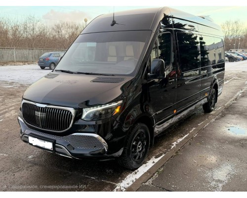 Фары Mercedes Sprinter 2019-2025 светодиодные серии NOVA цвет Alpha-Black